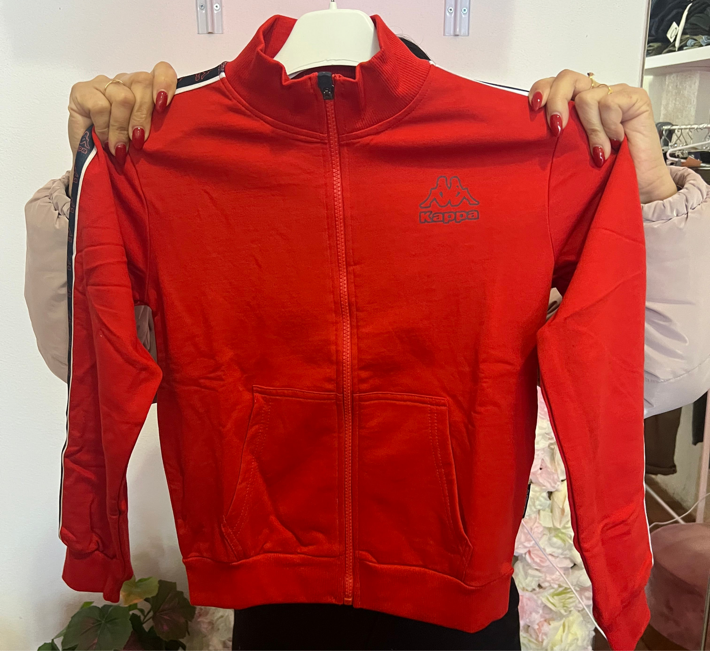 Felpa con zip Kappa bambino