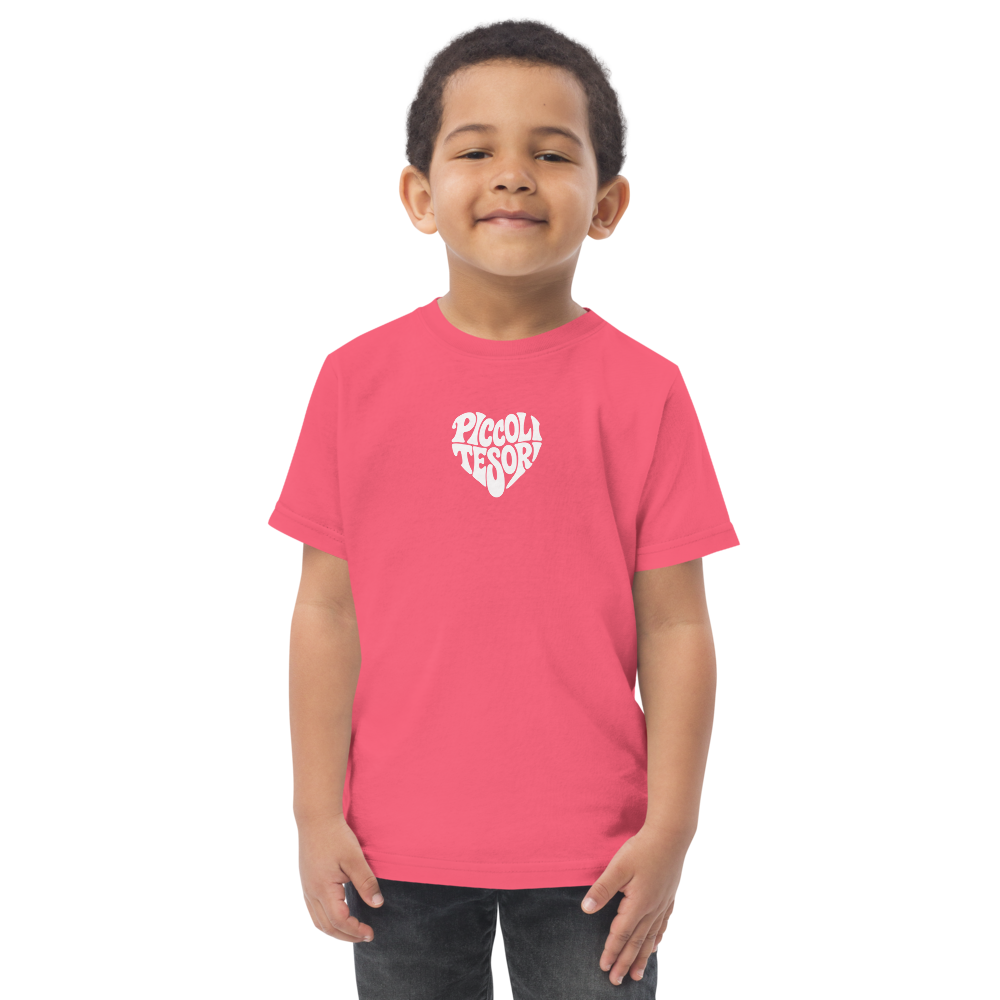 T-shirt rose logo white