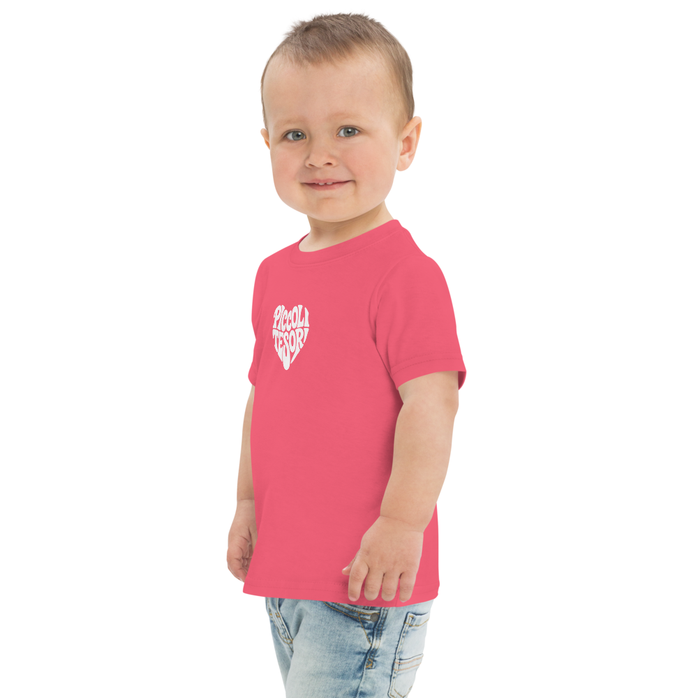 T-shirt rose logo white