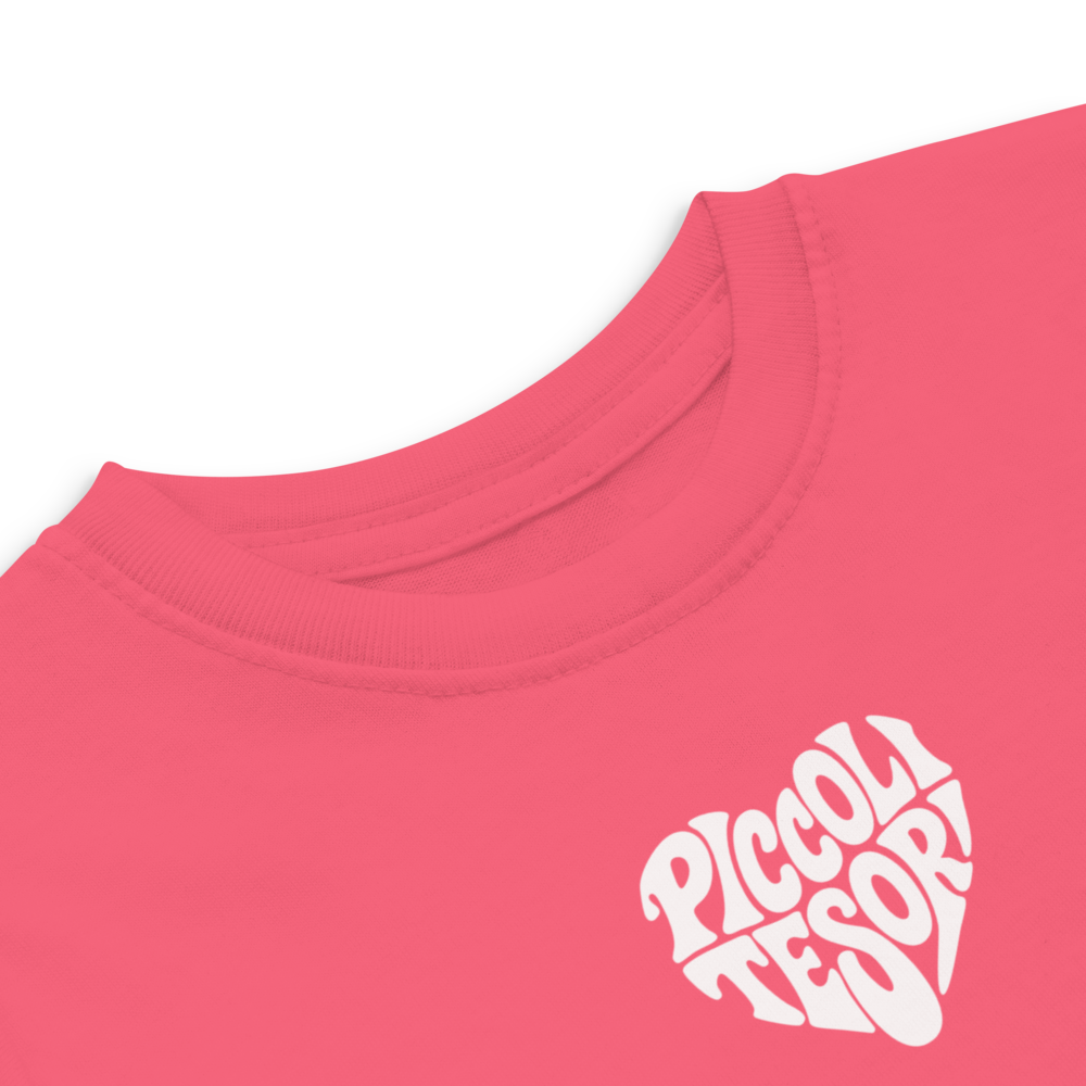 T-shirt rose logo white