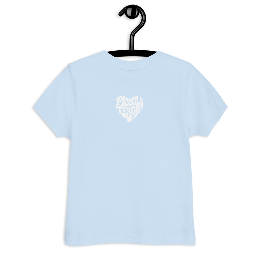 T-shirt blue logo white